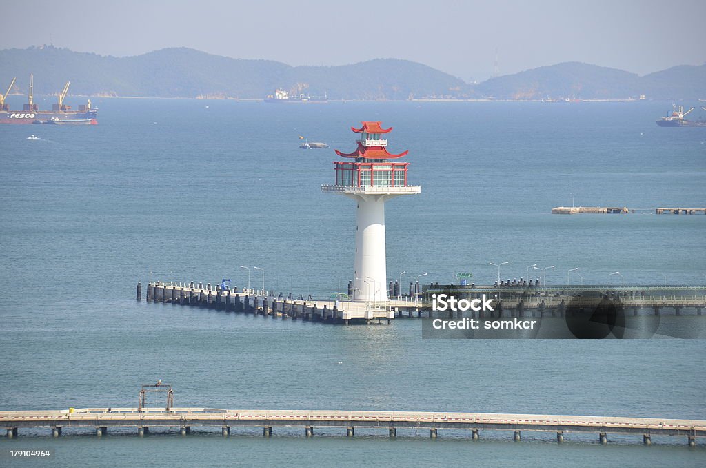 Faro Mare Cinese - Foto stock royalty-free di Acqua