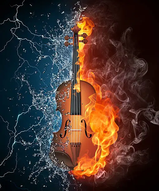 Photo of Violin on Fire and Water