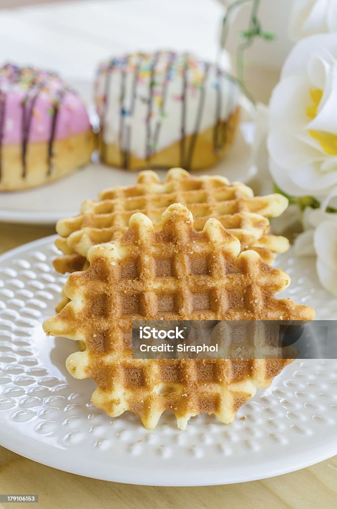 Waffle - Foto de stock de Amontoamento royalty-free