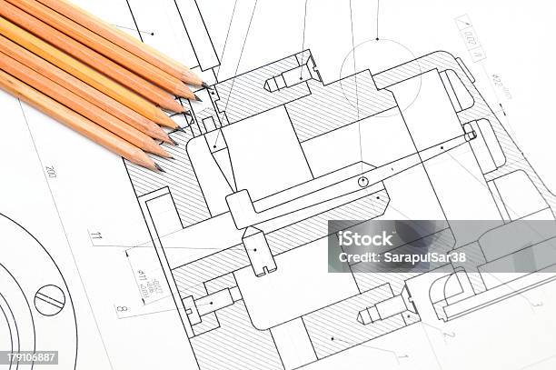 Photo libre de droit de Crayons À Dessiner banque d'images et plus d'images libres de droit de Architecture - Architecture, Crayon, De petite taille