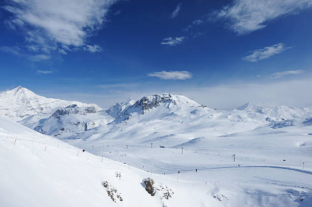istock Mountains with snow in winter 179107611