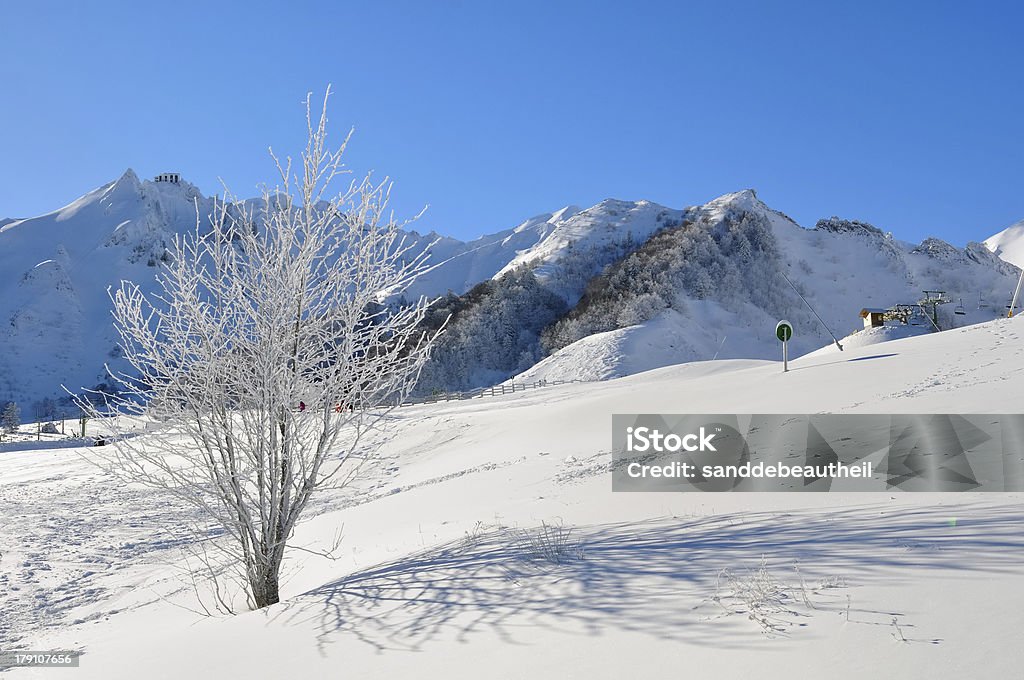 winter Berg Landschaft in einer ski resort - Lizenzfrei Après-Ski Stock-Foto