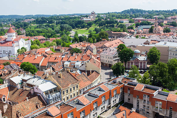 istock Panoramic view of Vilnius old town 179108144