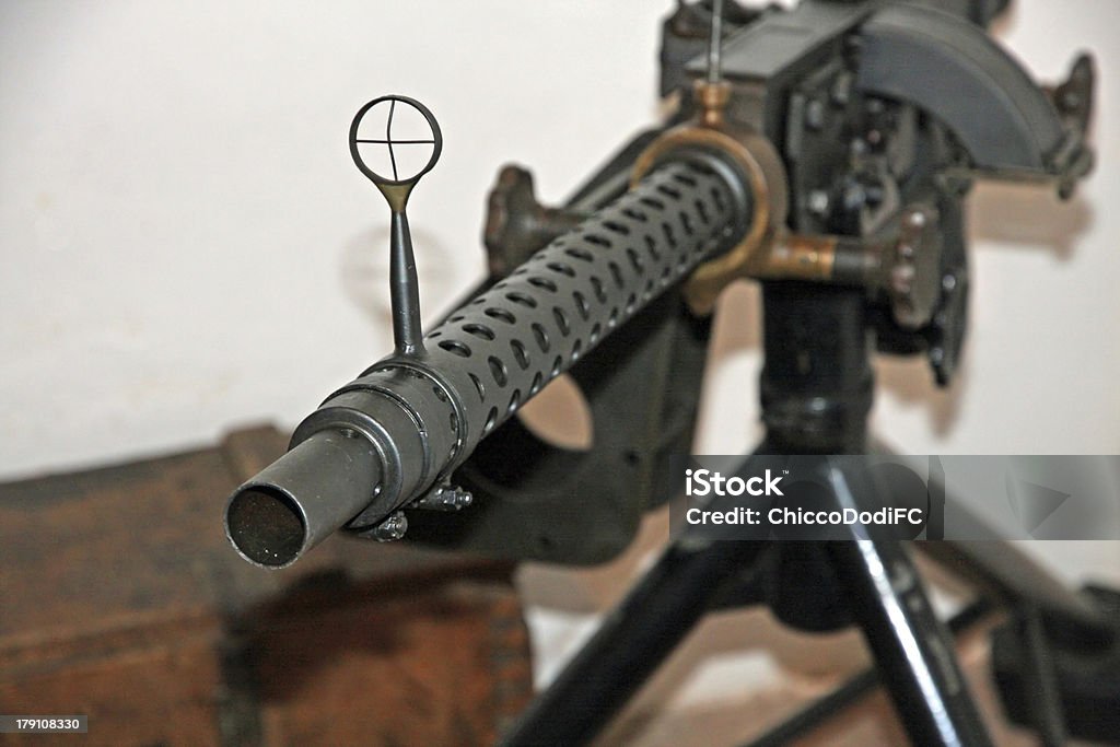 barrel of a gun threatening used during the war Afghanistan Stock Photo