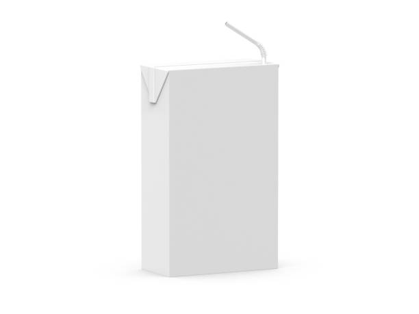 istock Juice or milk box mockup 3D realistic template illustration. 1791085002