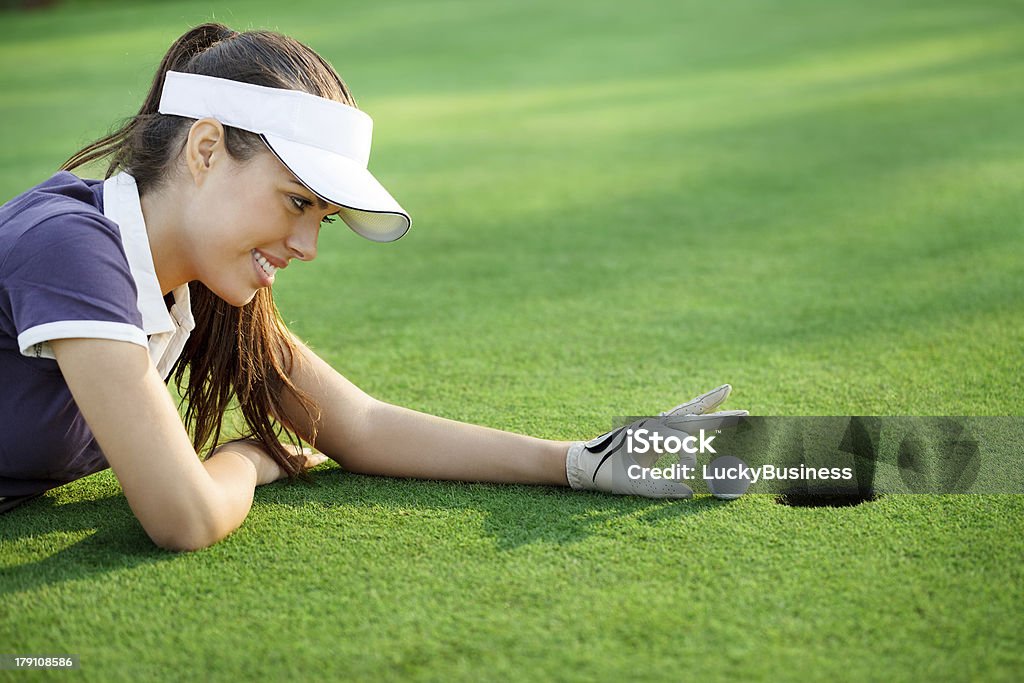 Śmieszna w golfa - Zbiór zdjęć royalty-free (Humor)