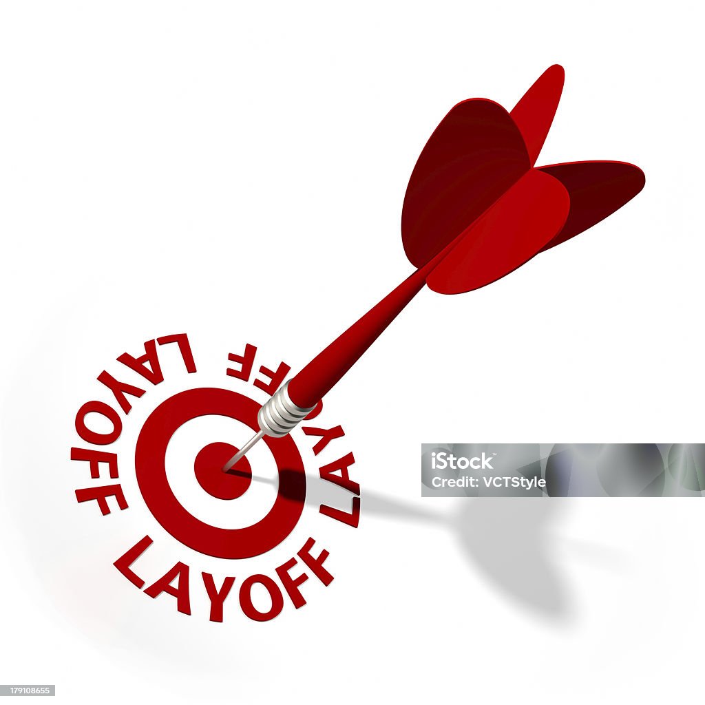 Layoff alvo - Royalty-free Palavra Única Foto de stock