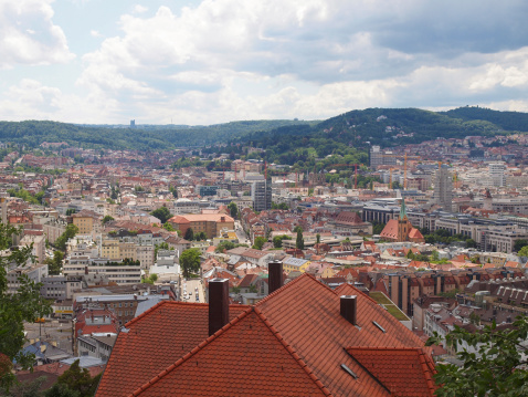 View of the city of Stuttgart in Germany