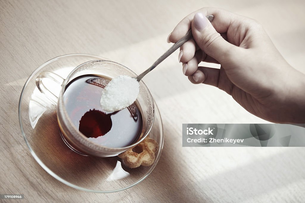 Tee Vorbereitung - Lizenzfrei Schwarzer Tee Stock-Foto