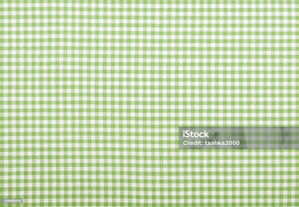 Checkered green fabric Checkered fabric closeup - series - green. Good for background. Green Color Stock Photo