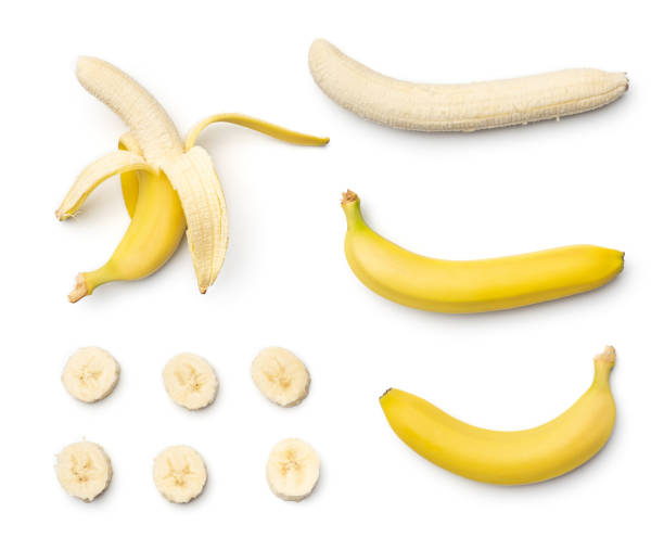 istock Collection of bananas isolated on white background 1791094836