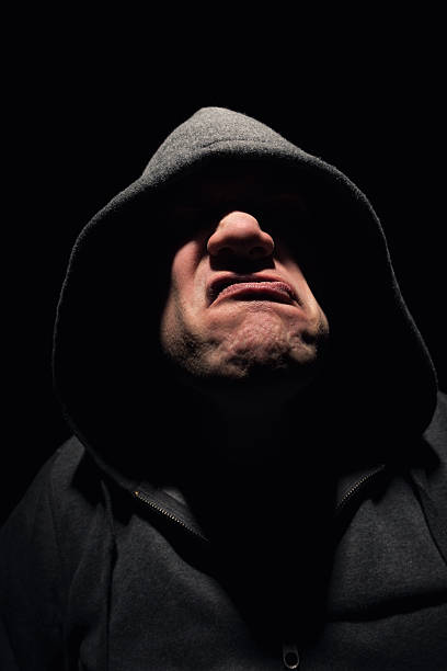 istock Scary face in hoody 179109514