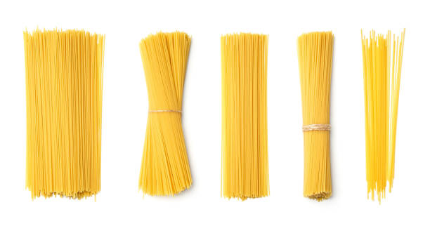 istock Collection of spaghetti isolated on white background 1791096000