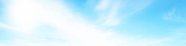 Panorama of blue sky stock photo