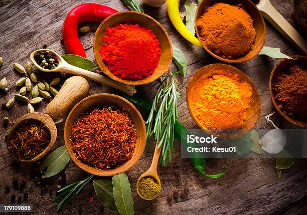 Assorted Spices Stock Photo - Download Image Now - Allspice, Cardamom, Chili Con Carne