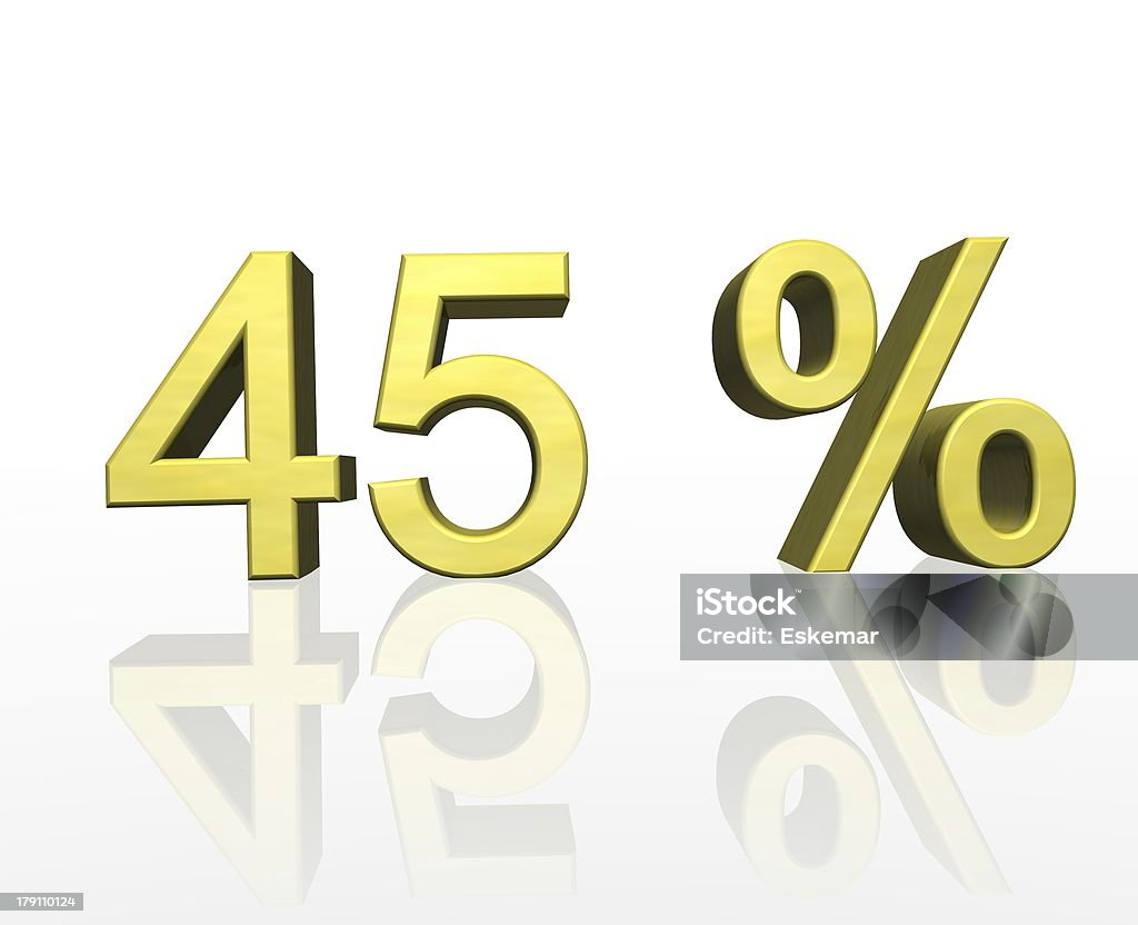 45 percent forty-five percent Abstract Stock Photo