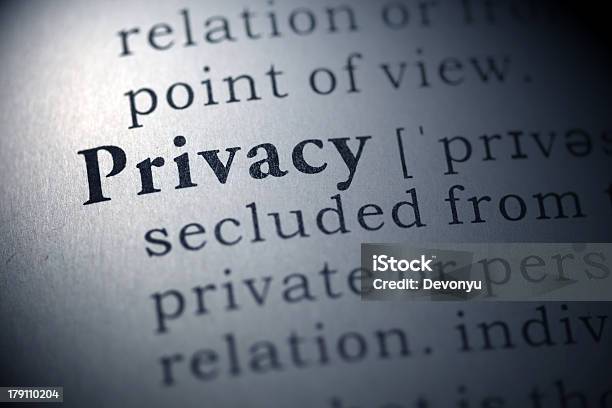 Privacy Stock Photo - Download Image Now - Blue, Book, Close-up