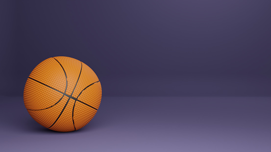 Basketball Left Purple Background