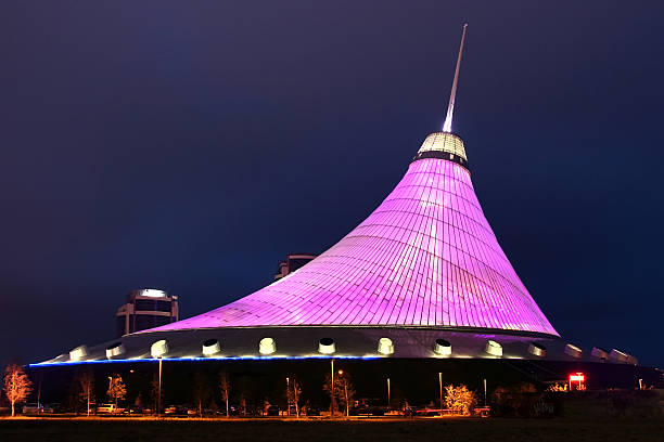 Khan Shatyr - night lighting Astana