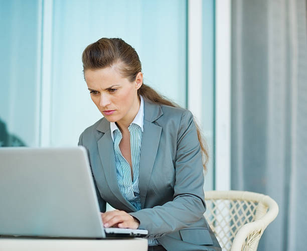 istock Business woman working on laptop 179111261