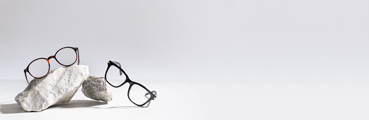 Eyeglasses frame isolated on white background