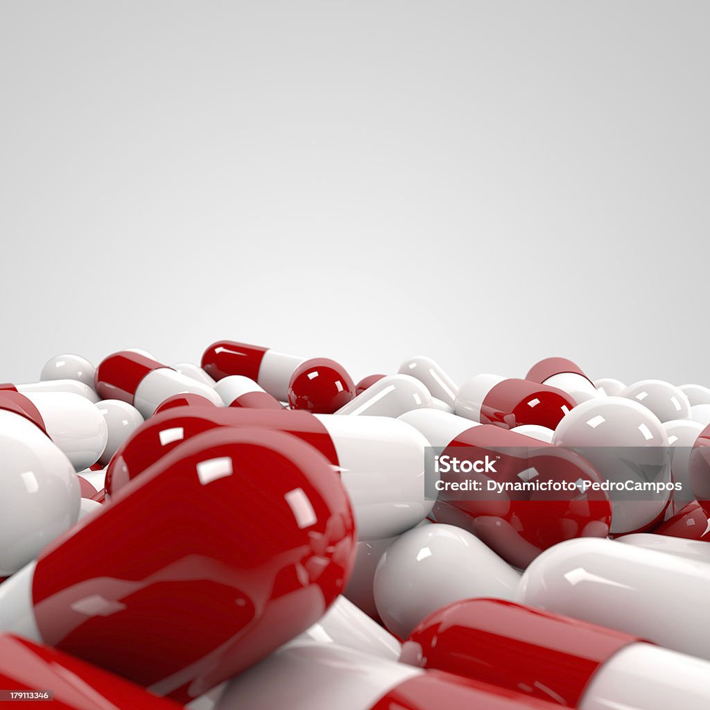 Таблетки коротким ворсом - Стоковые фото Антибиотик роялти-фри