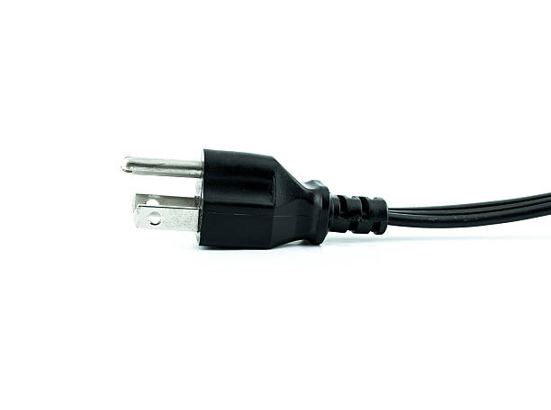 istock Black electric cable isolated on white 179113518