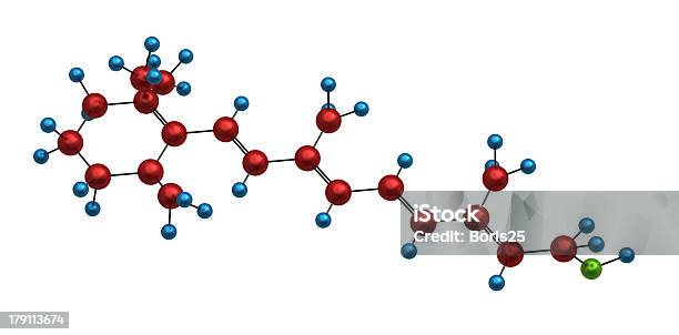 Foto de Molécula De Retinol e mais fotos de stock de Biologia - Biologia, Branco, Ciência