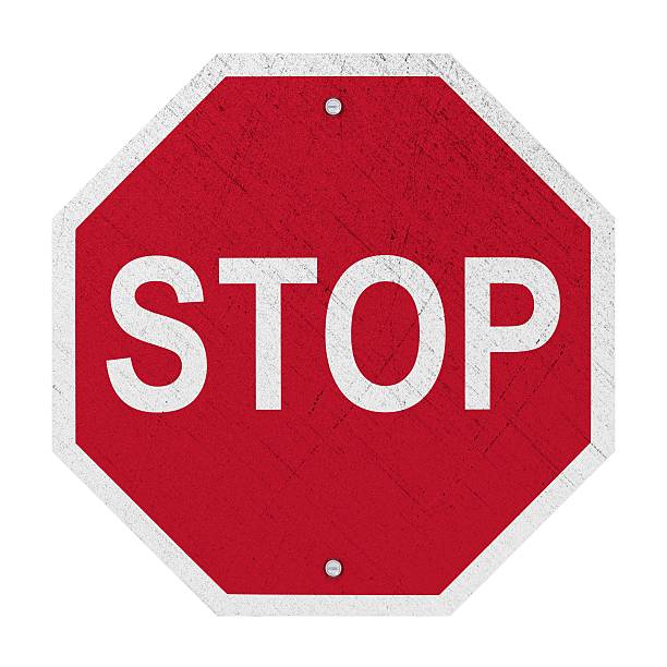 istock Used STOP Sign - Isolated 179114267
