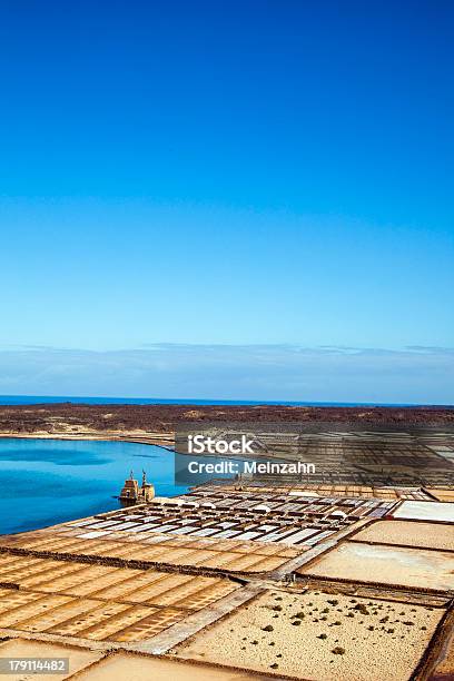 Słynne Salinas De Janubio W Lanzarote Wyspy Kanaryjskie Hiszpania - zdjęcia stockowe i więcej obrazów Bez ludzi