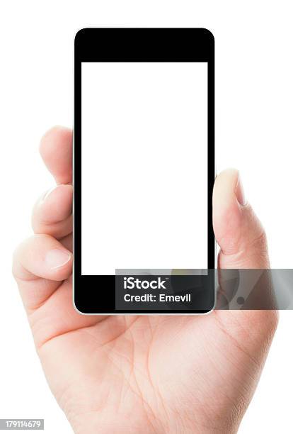 Smartphone In Hand With Blank Screen Stock Photo - Download Image Now - Adult, Blank Screen, Business