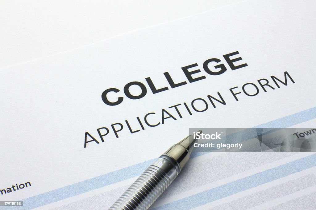 College formulario de solicitud - Foto de stock de Universidad libre de derechos