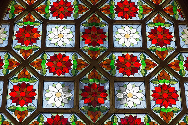 istock Antique Stained Glass in Sanctuary 179115193