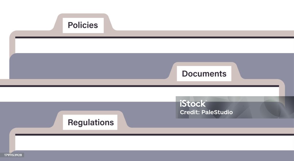 Register Folder File Register Folders And People Data Documents Stock Illustration ...
