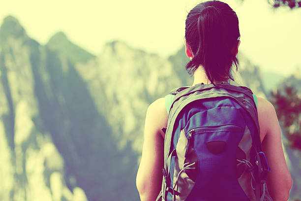 istock woman hiker at mount hua 179115887