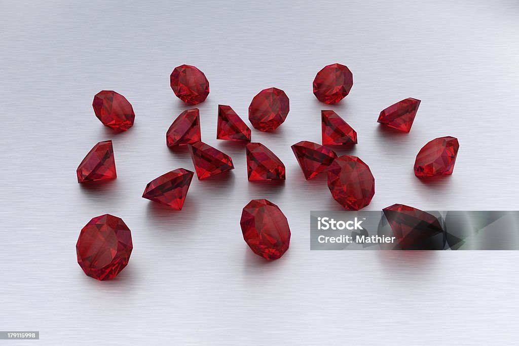 3 D czerwony kamienie szlachetne Ruby - 18 - Zbiór zdjęć royalty-free (Biżuteria)