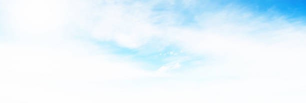 Panorama of blue sky stock photo