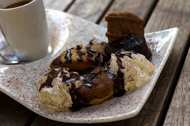 istock Chocolate Brownies with whipped Cream 179116737