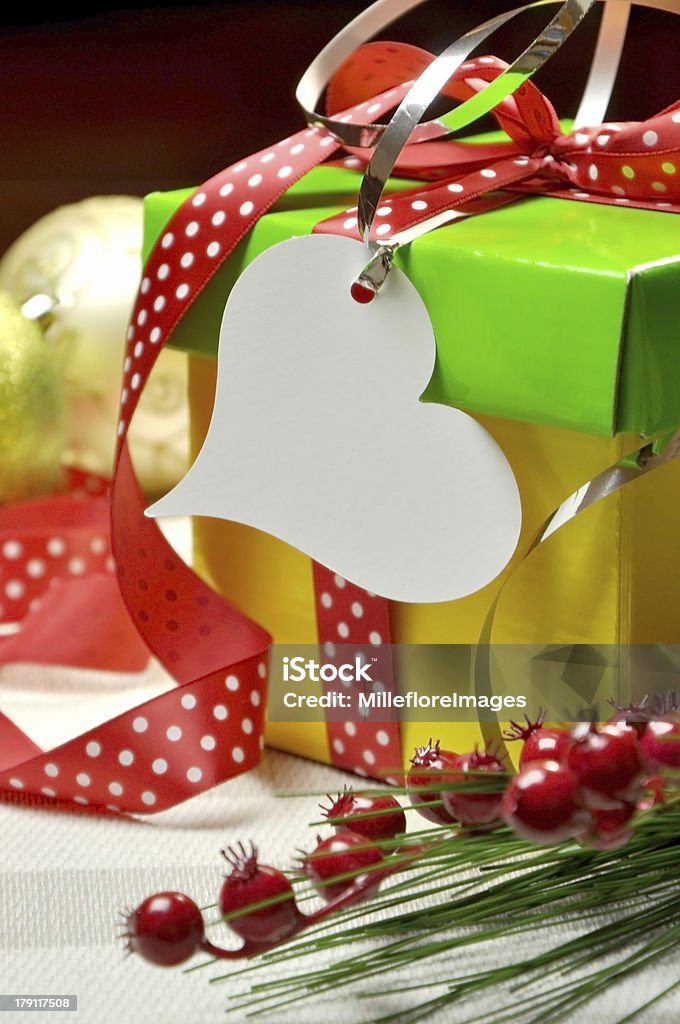 Moderna brilhante vermelho, verde e amarelo Grande plano de Natal - Royalty-free Bola de Árvore de Natal Foto de stock