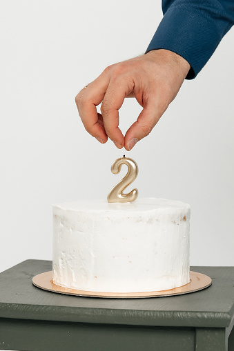 cake with the number 2