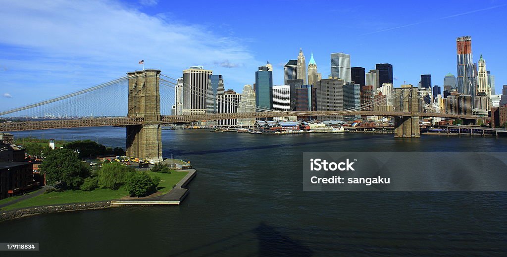 Brooklyn Bridg & Lower Manhattan - Foto de stock de Aire libre libre de derechos