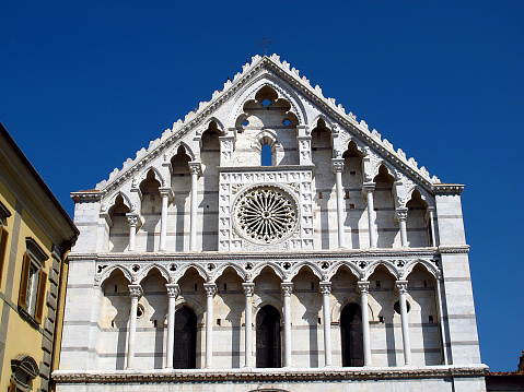 The ancient church in Pisa, Italy