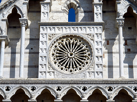 The ancient church in Pisa, Italy