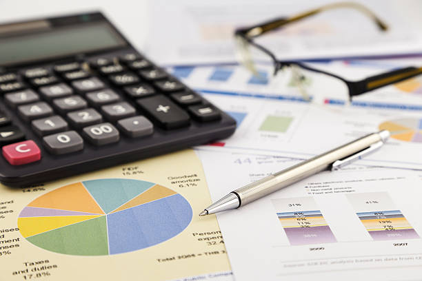 istock Graphs and charts, financial report 179119876