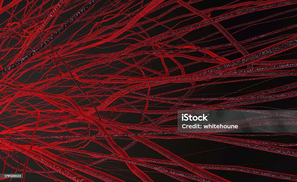 Органического волокна супер Макро - Стоковые фото Красный роялти-фри