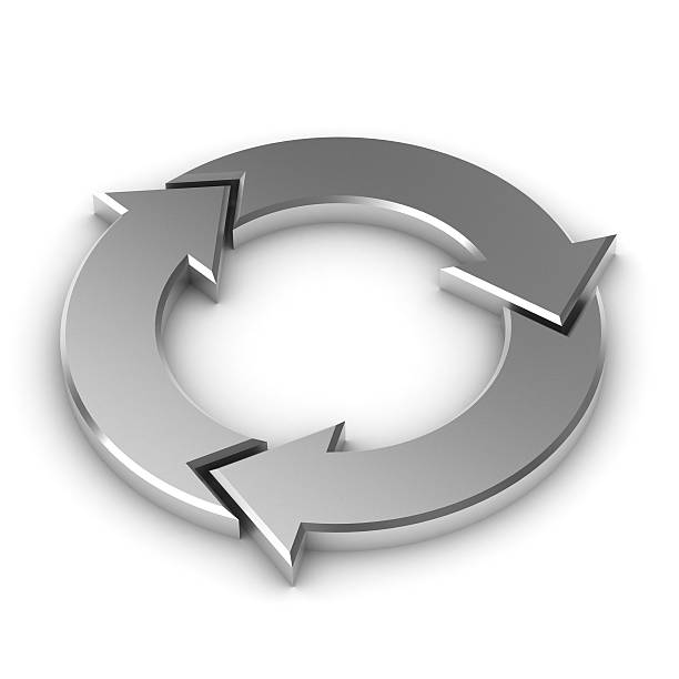 istock Metalic Round Arrows 179120101