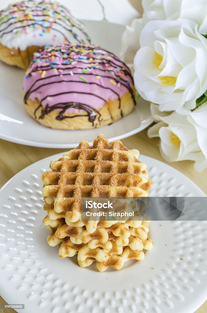 Waffle - Foto de stock de Amontoamento royalty-free