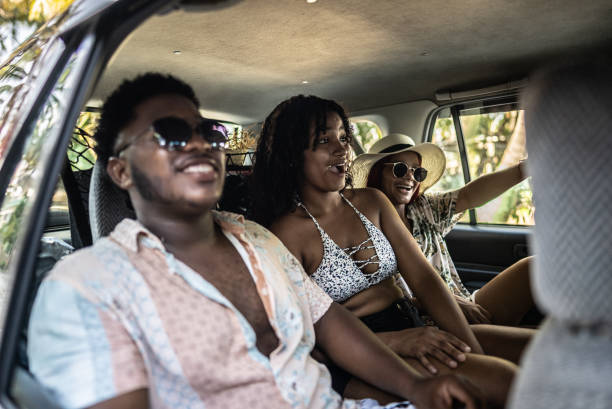 istock Young friends traveling by car 1791218395