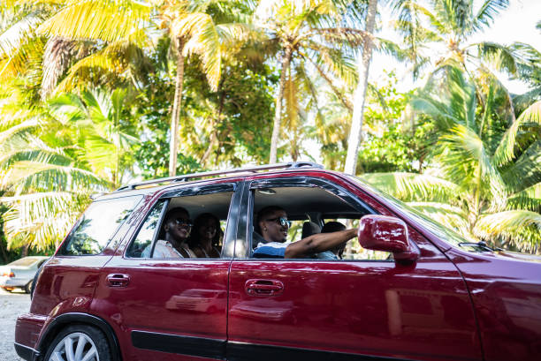 istock Young friends traveling by car 1791218403