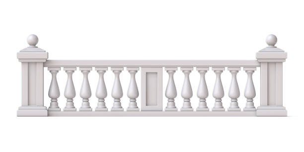 istock White stone fence 3D 1791219055